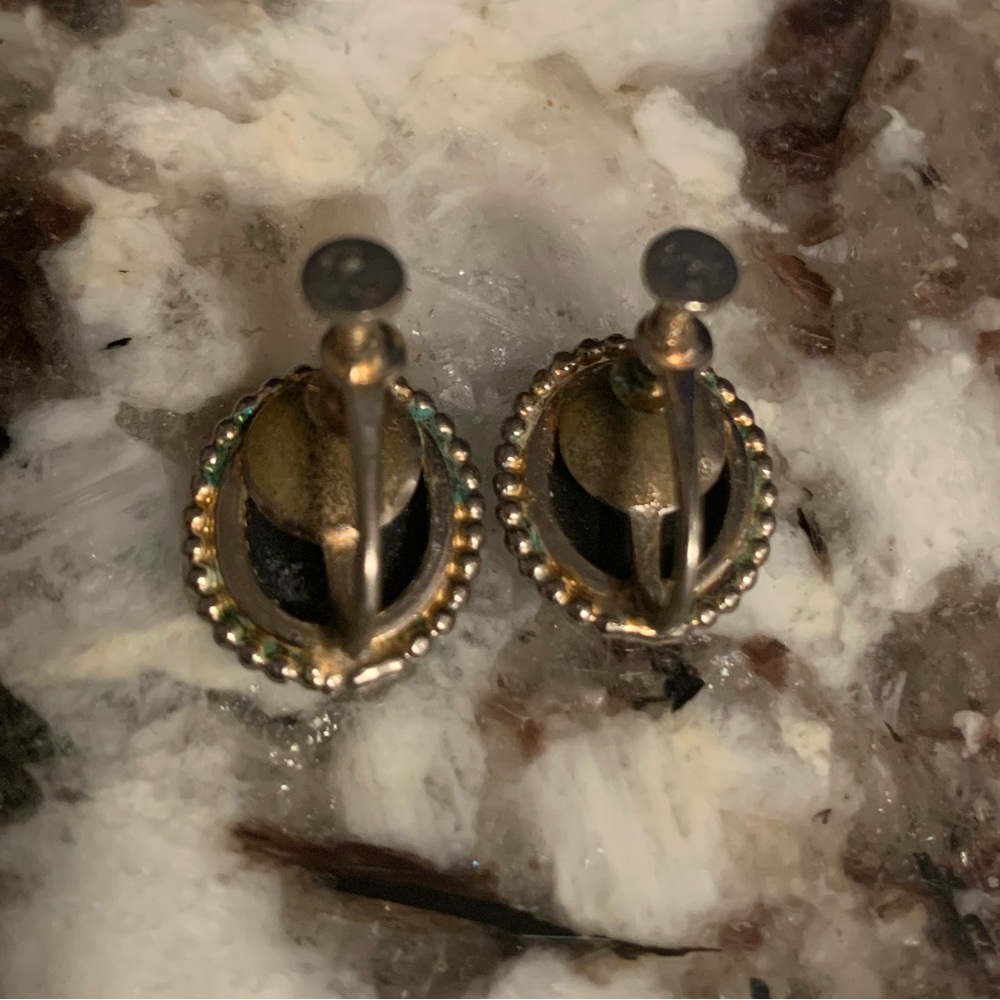 Sterling Silver Vintage Clip-On Earrings - Picture 8 of 9